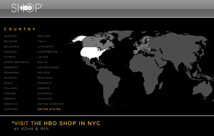 HBO – shop highlighted